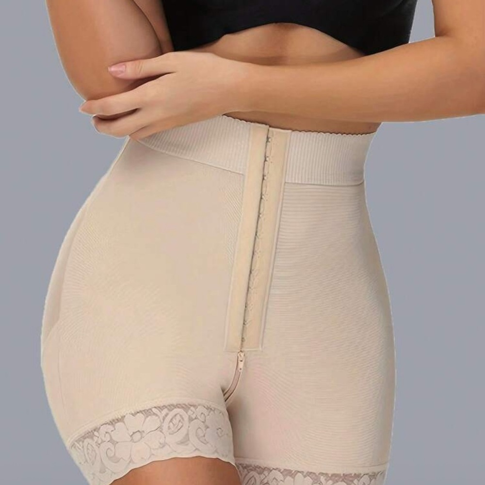 Seamless Beige Shapewear Shorts